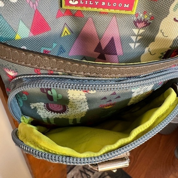 Lily Bloom Gay Crossbody Purse Llame Themed Zipper Strap Travel Eco Pockets S - Picture 13 of 16